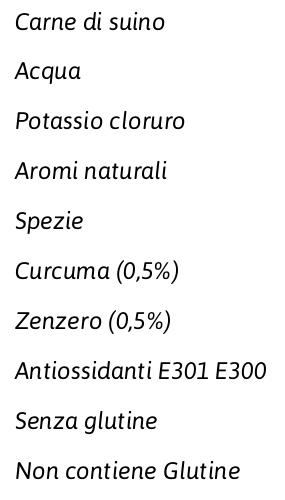 Salumificio del Castello Salsiccia 'd Muncalè alla Curcuma e Zenzero