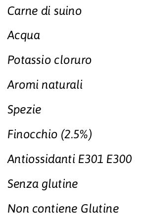 Salumificio del Castello Salsiccia 'd Muncalè al Finocchio