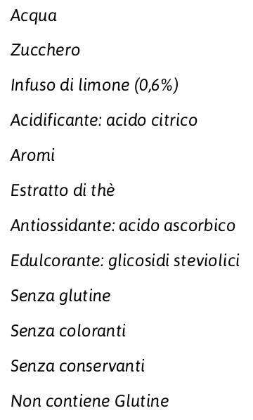 Belte' , Bevanda Analcolica di Thè in Acqua Minerale Naturale con Limone Infuso , Lattina