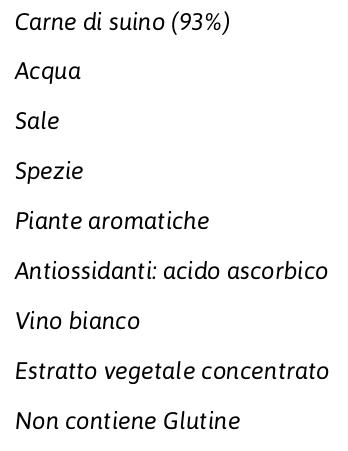 Aia Carne al Fuoco Rustica Salsiccia 0,400 Kg