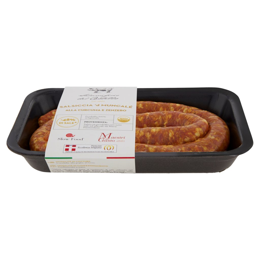 Salumificio del Castello Salsiccia 'd Muncalè alla Curcuma e Zenzero