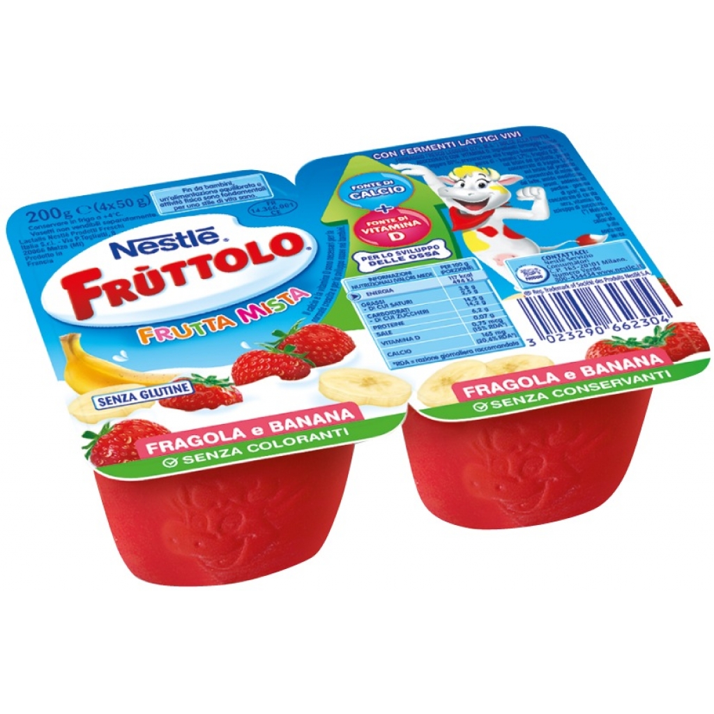 Frùttolo Fragola e Banana 4 vasetti