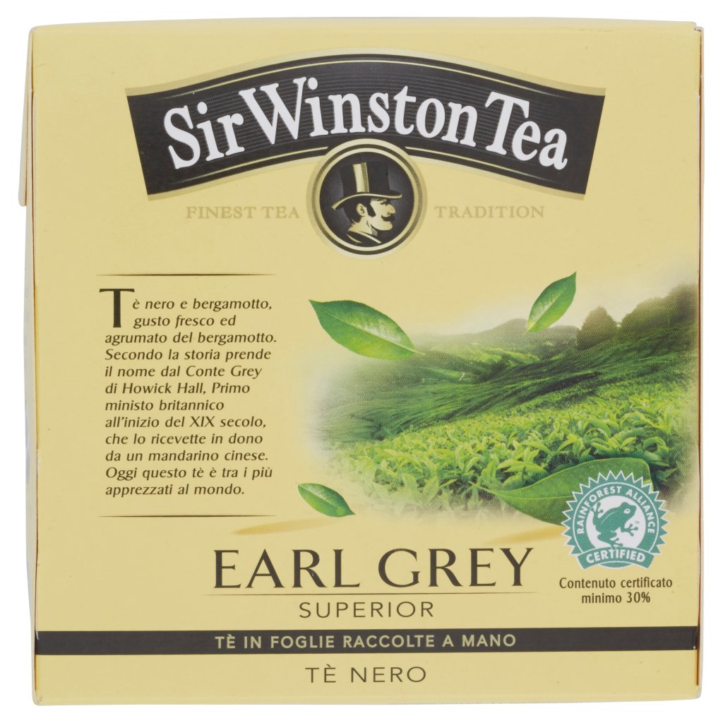 Sir Winston Tea Tè Nero Earl Grey Superior 32,4 g