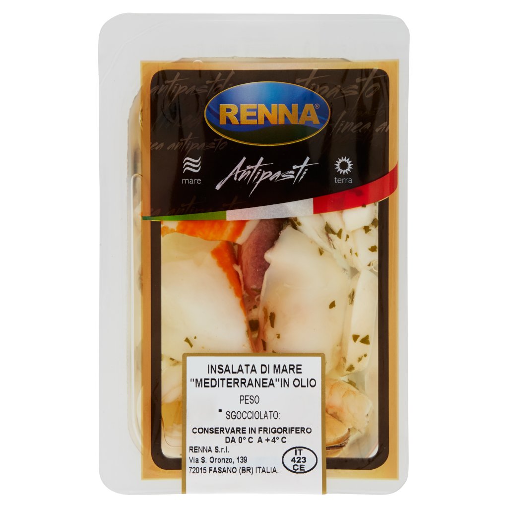 Renna Antipasti Insalata di Mare "mediterranea" in Olio