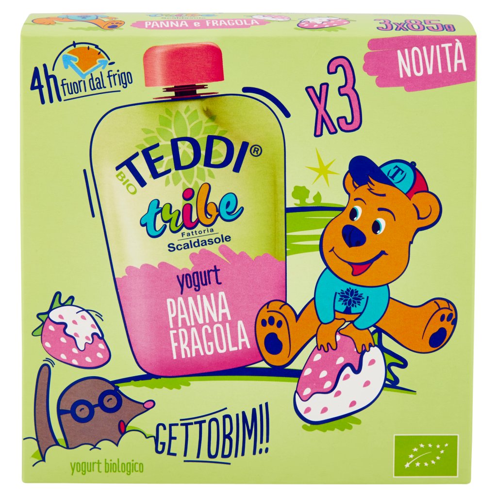 Per la merenda – Yogurt bio alla mela Teddy