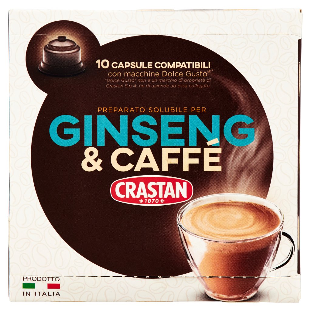 Crastan Ginseng & Caffè Capsule Compatibili con Macchine Dolce