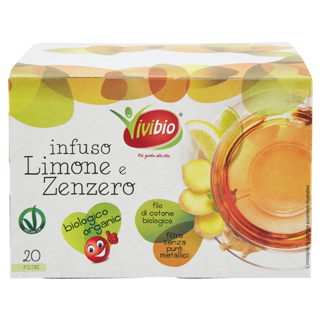 Vivibio Infuso Limone E Zenzero 20 Filtri | Supermercato24